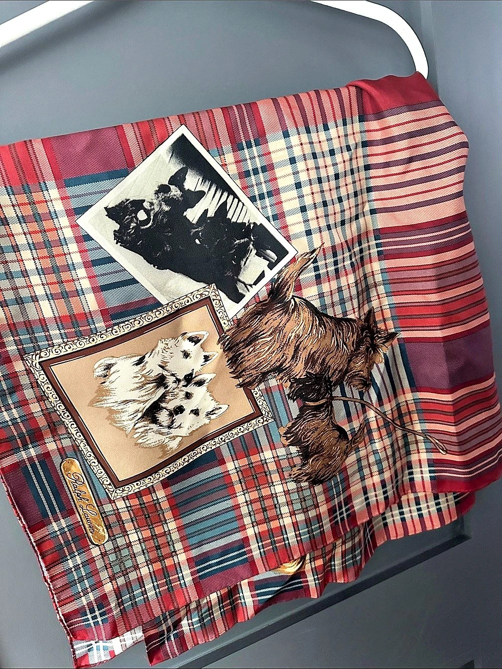 Vintage Ralph Lauren Hunting Dog Scarf
